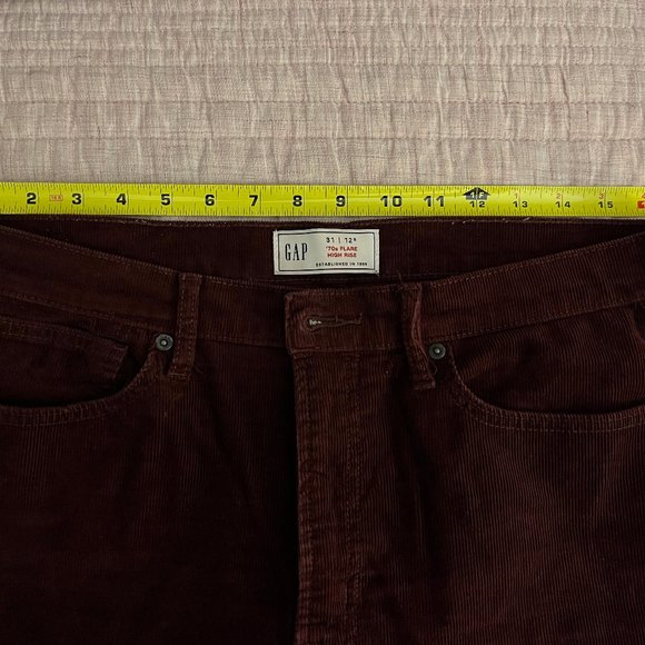 Gap 70’s Flare High-Rise Corduroy Pants Size 12 / 31 - Picture 12 of 13